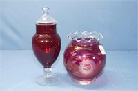 2 Royal Ruby Glassware