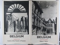 Vintage 1950s Belgium Travel Posters Lot of (2)