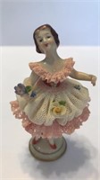Vintage German Lace Porcelain Doll