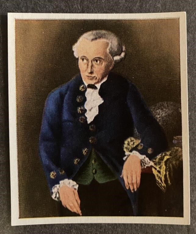 IMMANUEL KANT: Scarce ECKSTEIN Tobacco Card