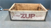 7 up wood crate