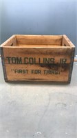 Tom Collins jr wood crate