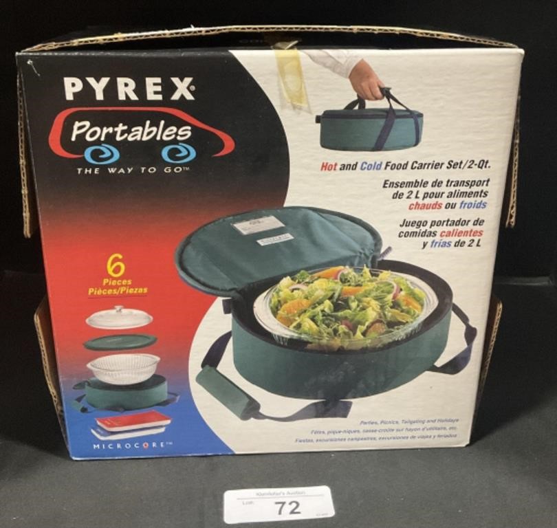 6 Piece Pyrex Portables Set.