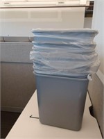 Plastic Waste Baskets 1' 3" Tall Qty 7