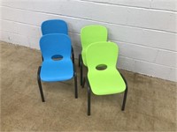 (4) Lifetime Childrens Chairs