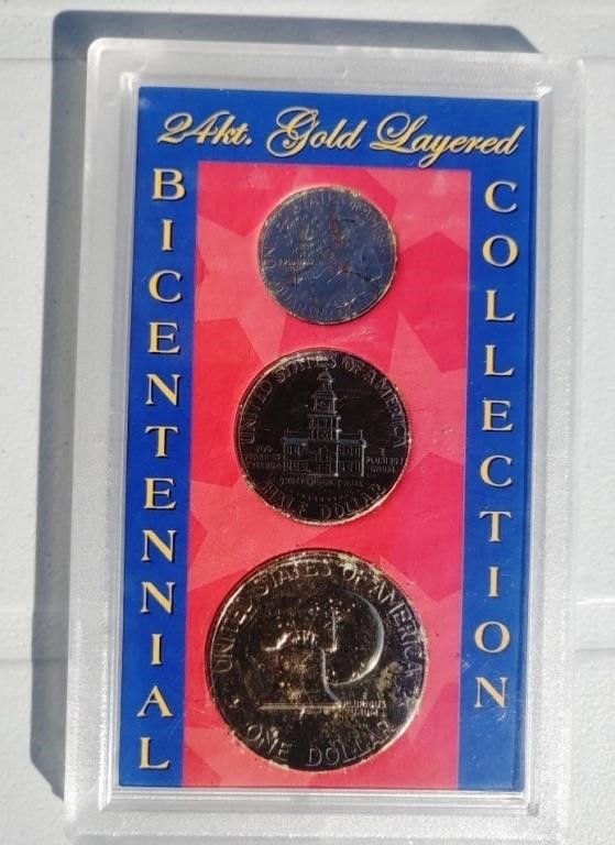 24K Gold Plated American Bi Centennial