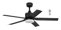 $140  Harbor Breeze 44-in Matte Black Ceiling Fan