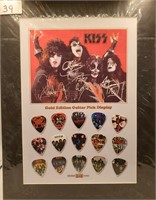 Kiss Collector Guitar Pick Set. Includes 15