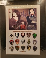 Marilyn Manson Collector Guitar Pick Set.