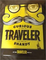 20"x18" Curious Traveler Shandy Beer Tin Sign