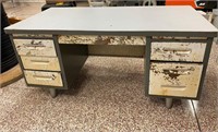 old- 5ft metal desk