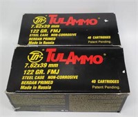 80 Rounds TulAmmo 7.62x39mm FMJ
