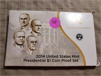 2014  Presidential Proof Dollar Set