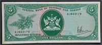 1964  Trinidad & Tobago  Five Dollars note