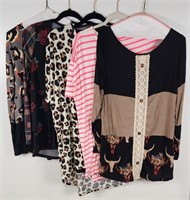 (5) Tops Women Sz S, Sew in Love, Lovely J,