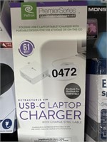 RETRAK USB C LAPTOP CHARGER RETAIL $80