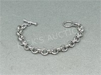 925 sterling charm bracelet - 7 1/2" L