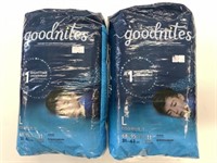 2 New Pks Goodnites Nighttime Underwear Size L