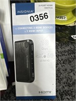 INSIGNIA HDMI SWITCH RETAIL $50