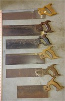 Lot of 6 Back Saws