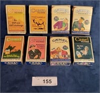 8 empty Camel Cigarette Packs