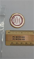 Antique Mother of Pearl (MOP) Poker Chip