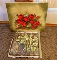 Floral Paintings on Canvas;