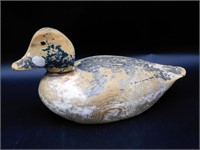 Early carved and painted Golden Eye Drake decoy,