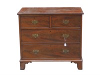 George III Mahogany chest. Two over two bracket