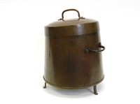 A copper doofpot or coal canister bucket. 18th