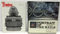 Portrait of the Rails Book w/Trains Magazine