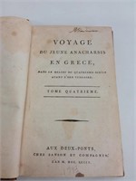 Livre antique "Voyage en Grèce" circa 1793