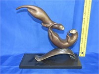 Solid Brass Otter Statue