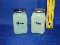 Jadeite Spice & Garlic Shakers