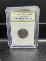 Indian Head Buffalo Nickel Slabbed Coin