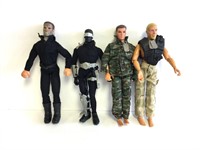 Lopt of 4 Power Team 12" Action Figures