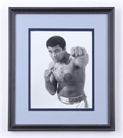 Autographed Muhammad Ali Custom Framed Photo