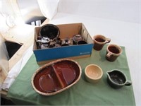 Drip-ware Dishes Includes Made Japan Hull Pottery