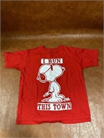 Peanuts I Run This Town Tshirt Size 7
