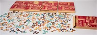 Toy RARE Vintage Set of 5 Western Jigsaw Puzzles