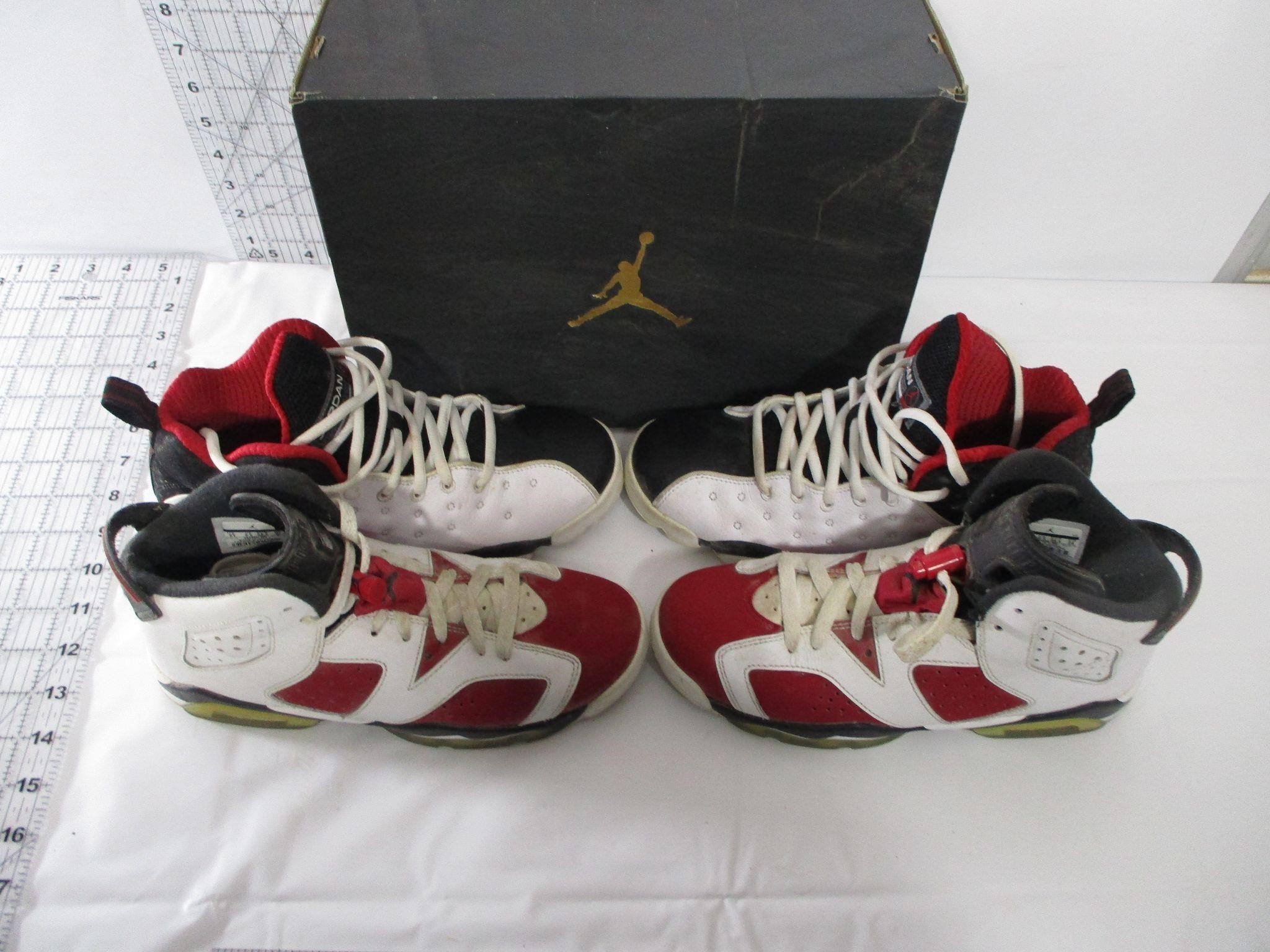 2 Pair of Nike Air Jordans size Youth 6 & 6.5