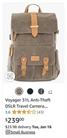 Voyager 31L Anti-Theft DSLR Travel Camera Backpack
