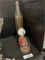 Advertising U-Neek Glass Bottle, Mini Oil Lamps.