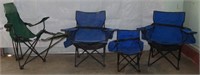 GROUP OF MISC. FOLDING CAMP CHAIRS