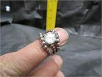 Ornate Ring Signed Michael Dawkins Size 7