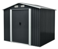 TMG-MS0608 6' x 8' Galvanized Apex Roof Metal Shed