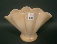 Fenton Pink Opaque # 847 Mellon Rib Vase
