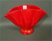 Fenton Manderin Slag # 857 Mellon Rib Fan Vase