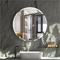 X119  B&C 28" Frameless Round Mirror