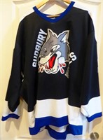 Sudbury Wolves jersey.